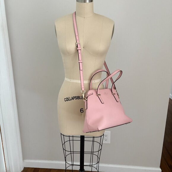Kate Spade New York Cedar Street Maise Leather Pink/Rose Jade Satchel Crossbody - Picture 11 of 12